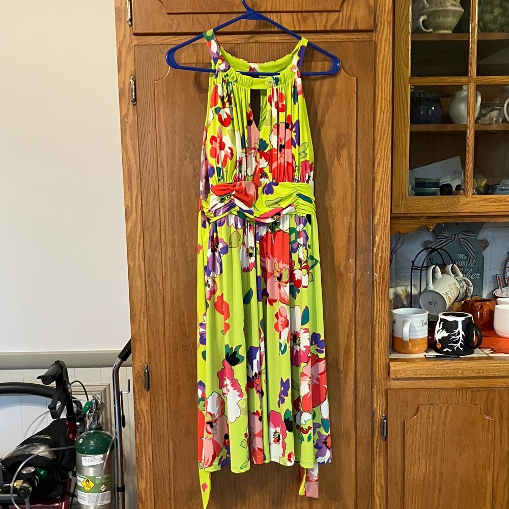 Madison Leigh Lime Green Dress